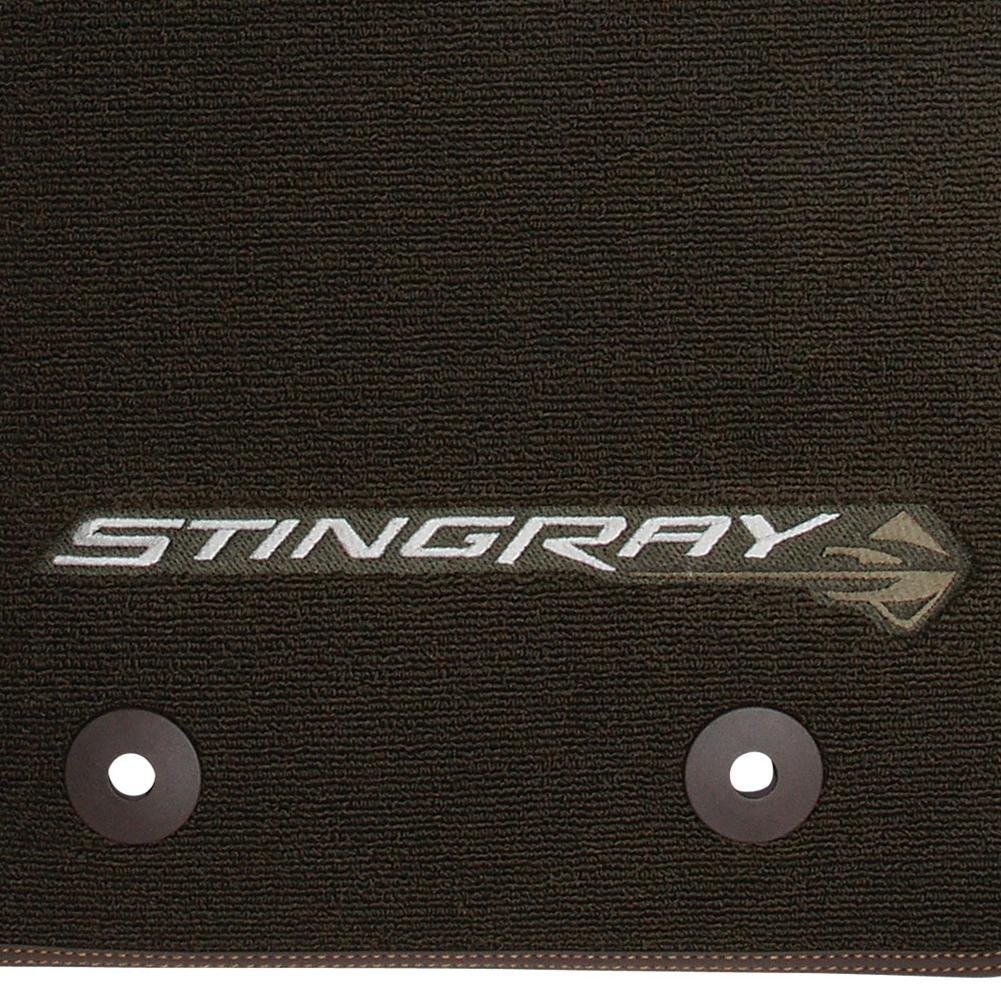 C7 Corvette Floor Mats - Brownstone w/Stingray Logo : C7 Stingray