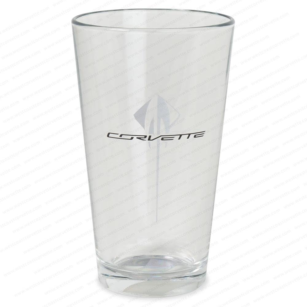 C7 Corvette Stingray Logo Glass : 16oz.
