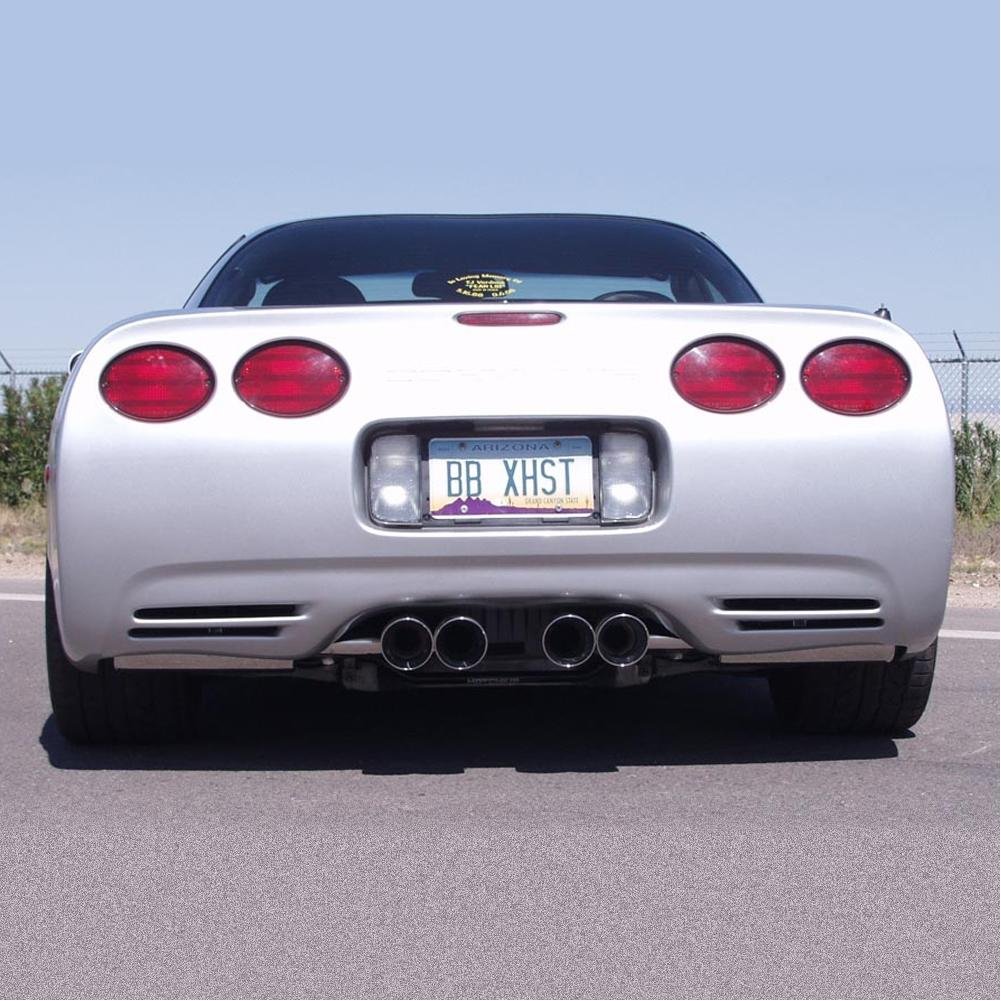 Corvette Exhaust System - B&B PRT w/Quad Round Tips : 1997-2004 C5 & Z06