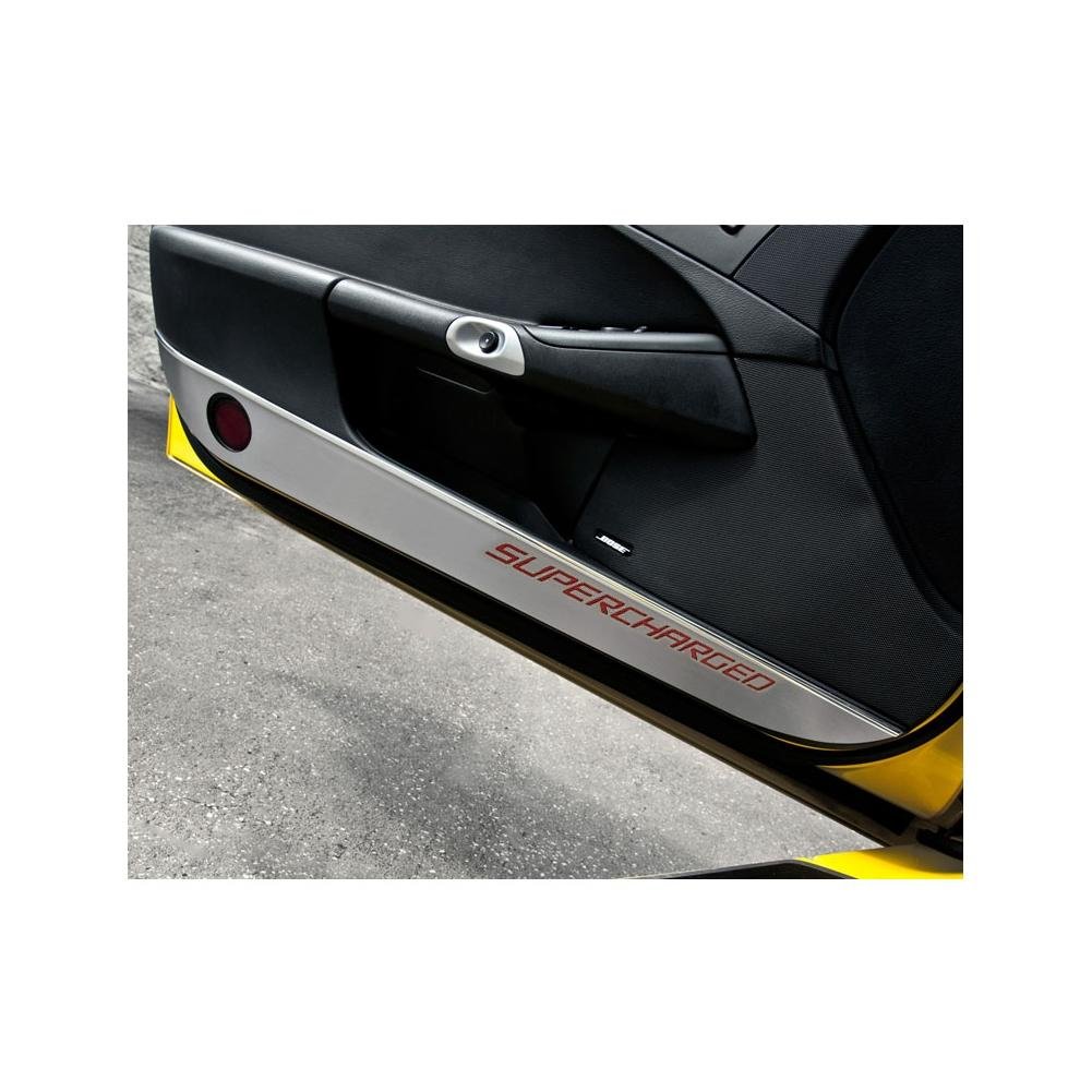 2005-2013 C6 Corvette Door Guards with Carbon Fiber Inlay