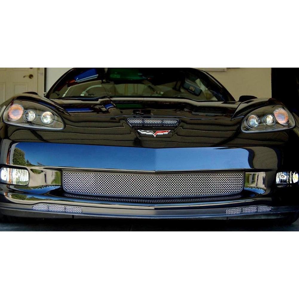 Corvette RaceMesh Z06 Lower Valance Grille : 2006-2013 Z06 (Electro Polished Stainless Steel)