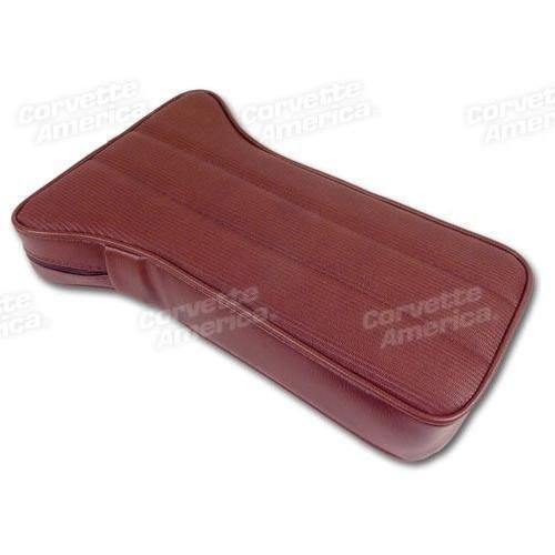 Corvette Center Armrest. Dark Saddle Vinyl: 1973