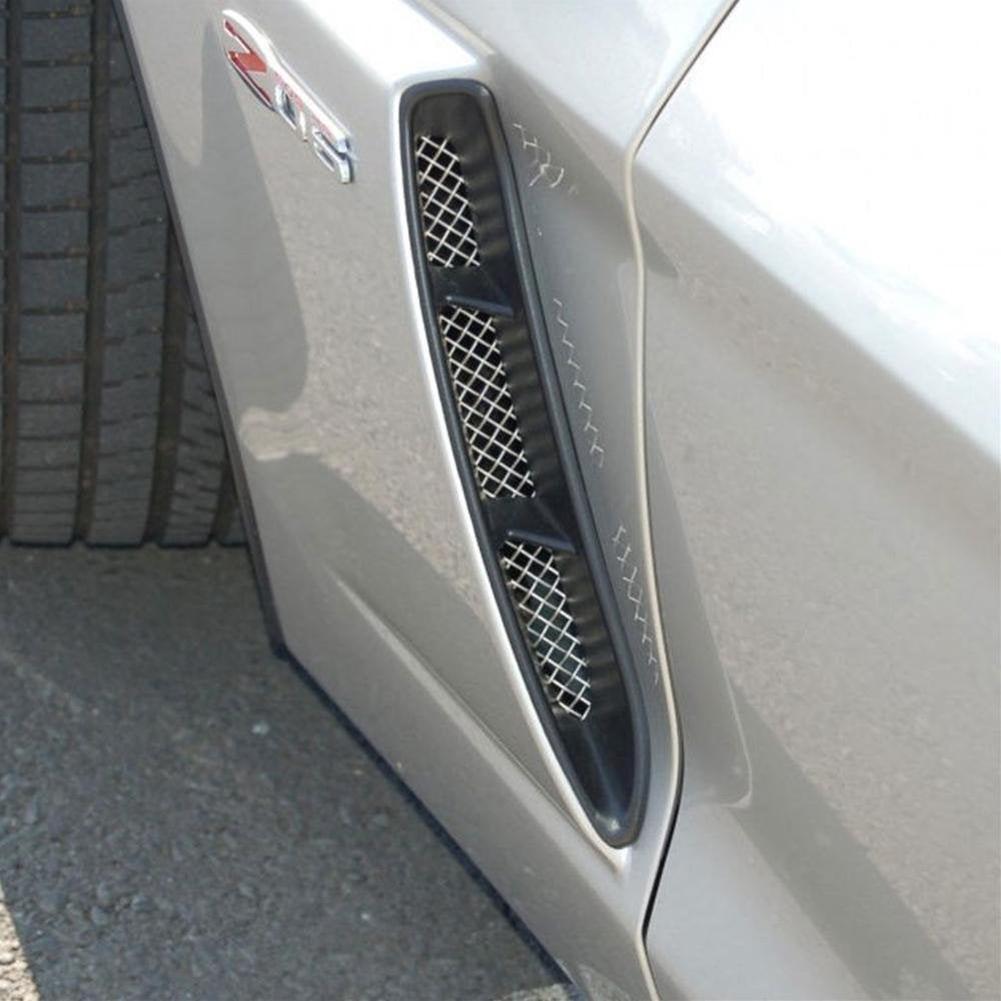 Corvette RaceMesh Front Fender Duct Grilles : 2006-2013 Z06 (Electro Polished Stainless Steel)