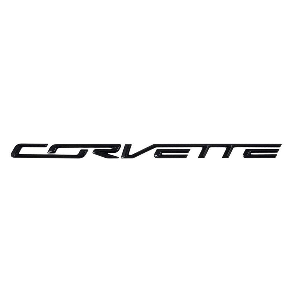 Corvette GM/OEM Rear Bumper Letters - Carbon Flash : C7 Stingray, Z51, Z06