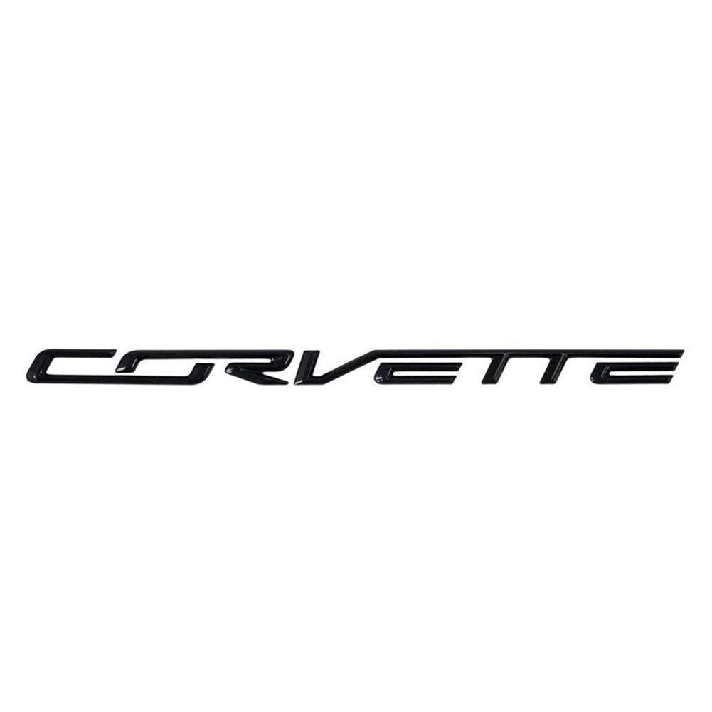Corvette GM/OEM Rear Bumper Letters - Carbon Flash : C7 Stingray, Z51 ...