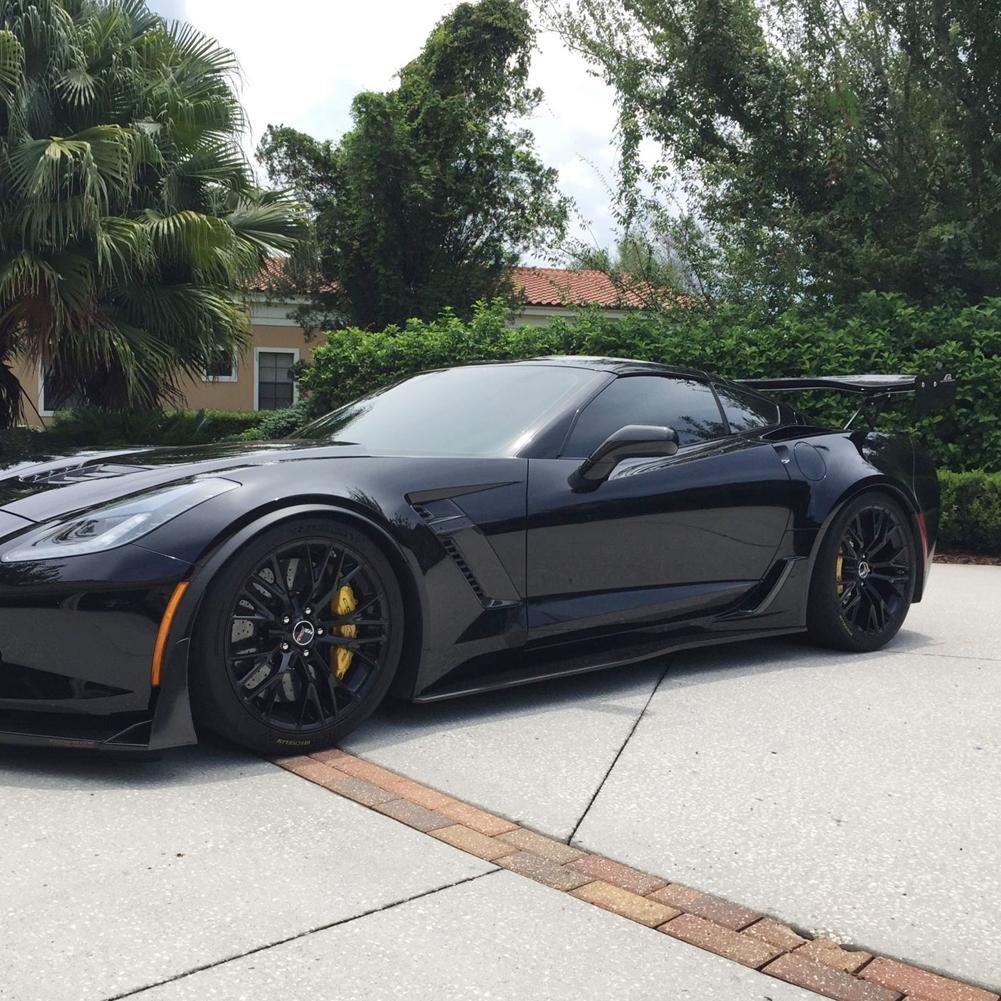 Corvette GTC-500 Adjustable Wing w/Spoiler Delete - Carbon Fiber - Coupe : C7 Stingray, Z51, Z06, Grand Sport