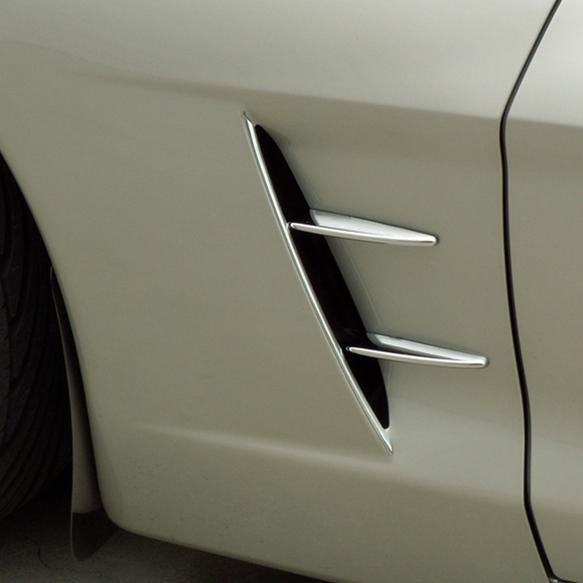 Corvette Side Vent Spears - Retro Style - 4 pc : 2005-2013 C6