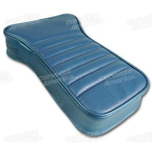 Corvette Center Armrest. Bright Blue Leather: 1967