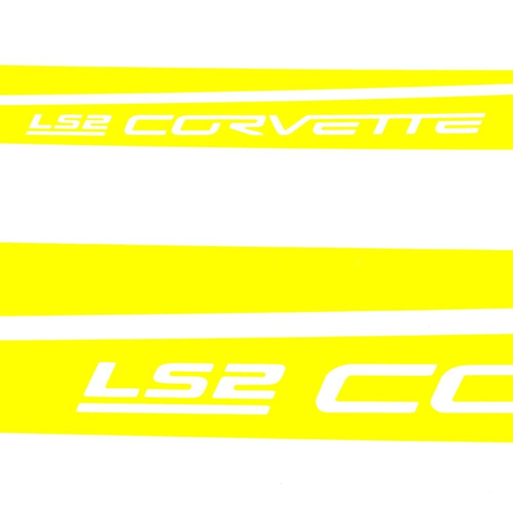 Corvette Hood Stripes / LS2 Corvette Decals : 2005-2007 C6