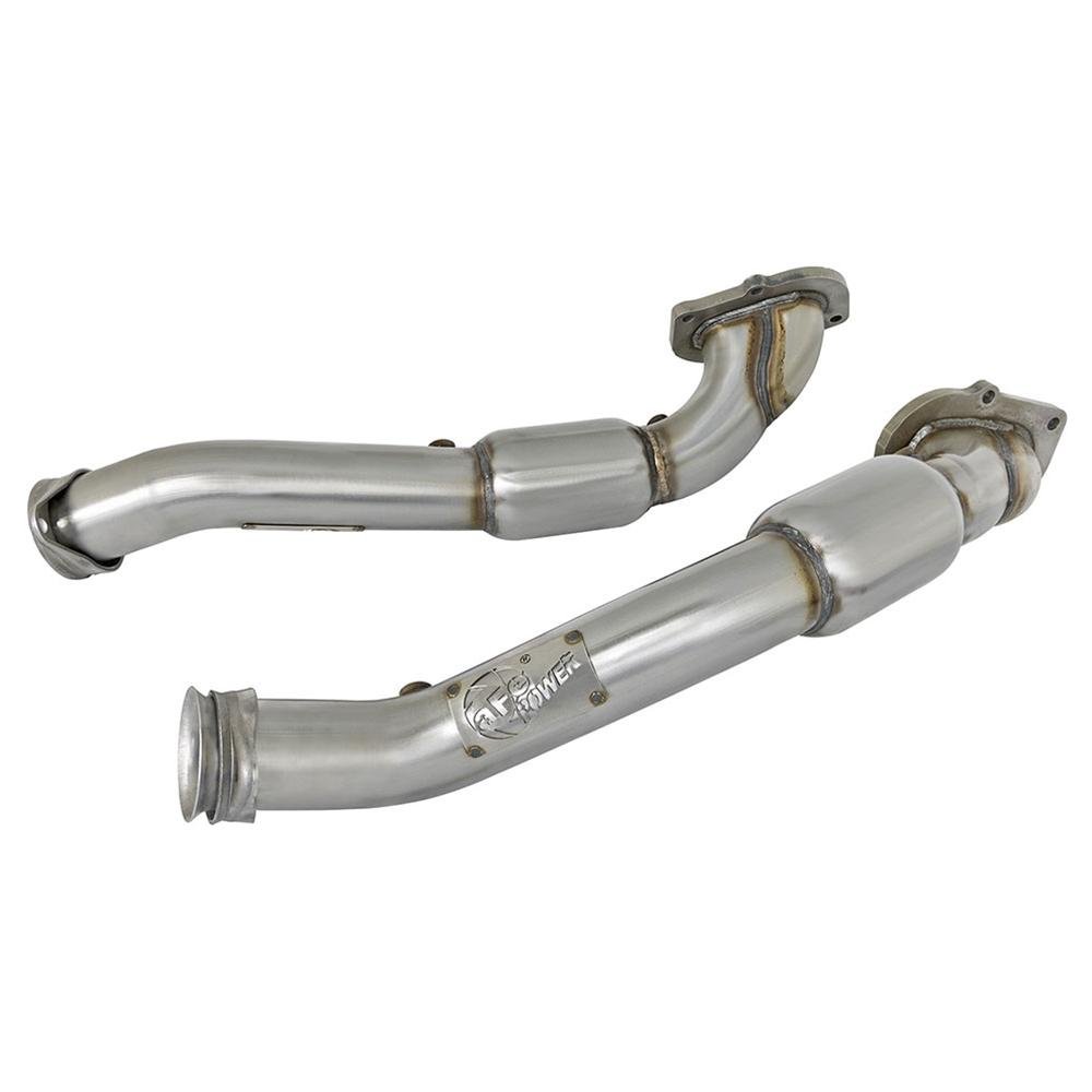 Corvette 3" Twisted Steel Connection Pipes Street Series - aFe Power PFADT : C7 6.2L Stingray, Z51, Z06, Grand Sport