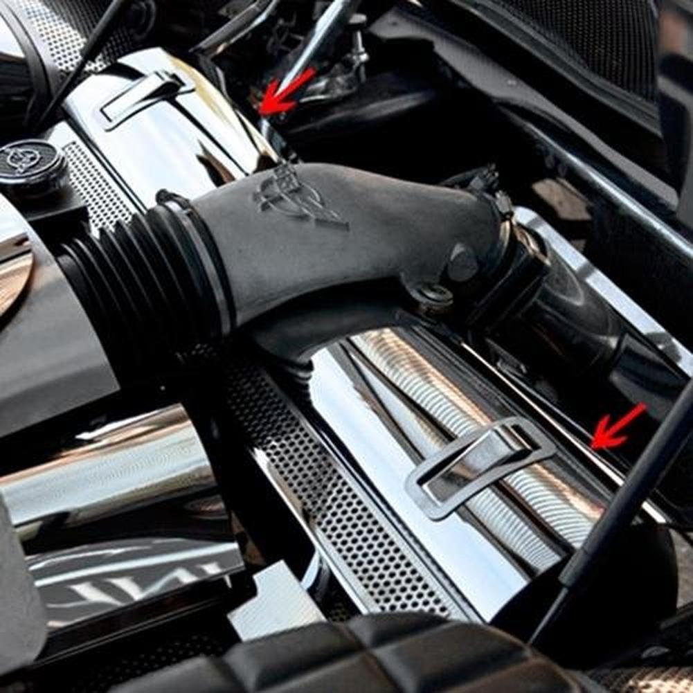 Corvette Radiator Cover - Polished Stainless Steel : 1997-2004 C5 & Z06