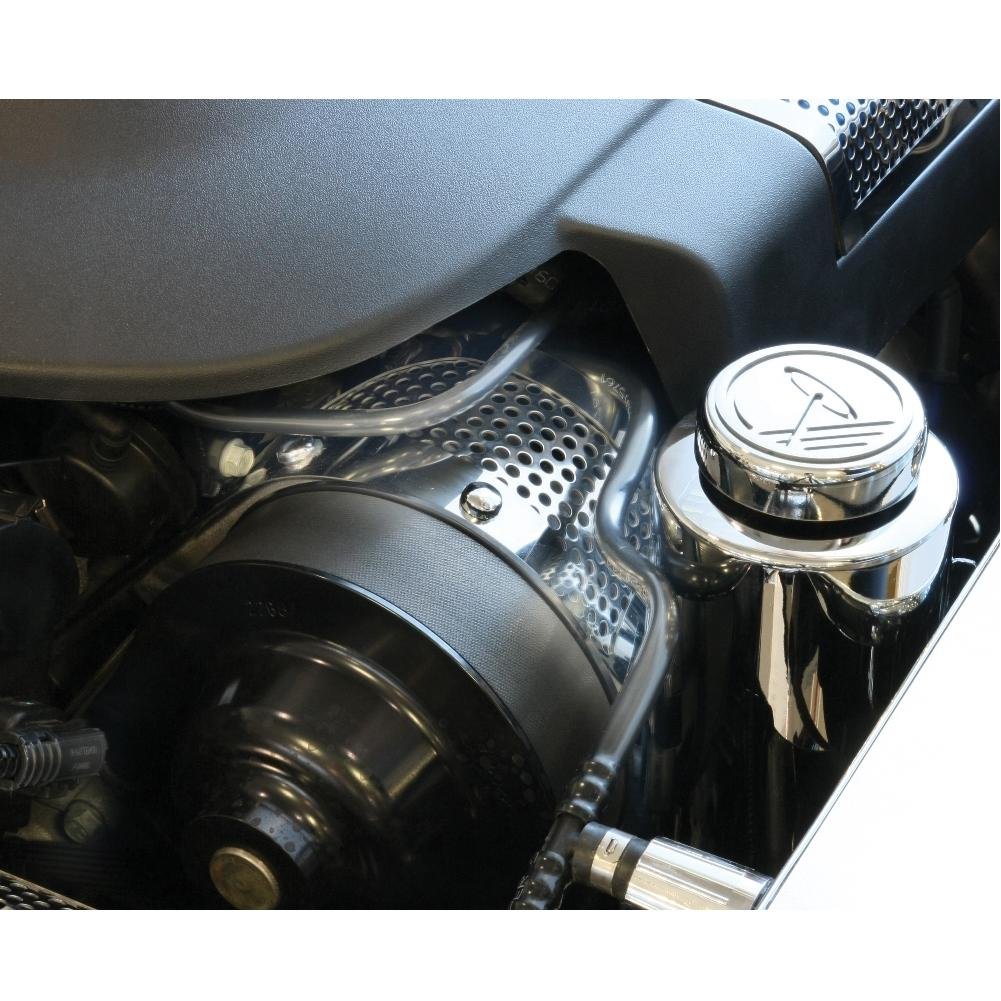 Corvette Power Steering Cover - Stainless Steel : 2009-2012 ZR1