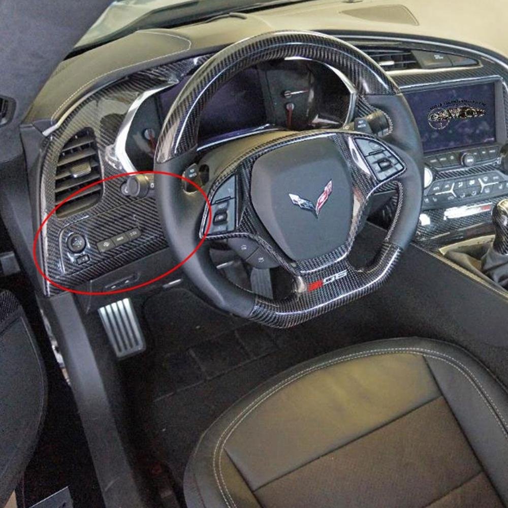 Corvette Dash Mirror Bezel - Carbon Fiber - Convertible : C7 Stingray, Z51, Z06, Grand Sport