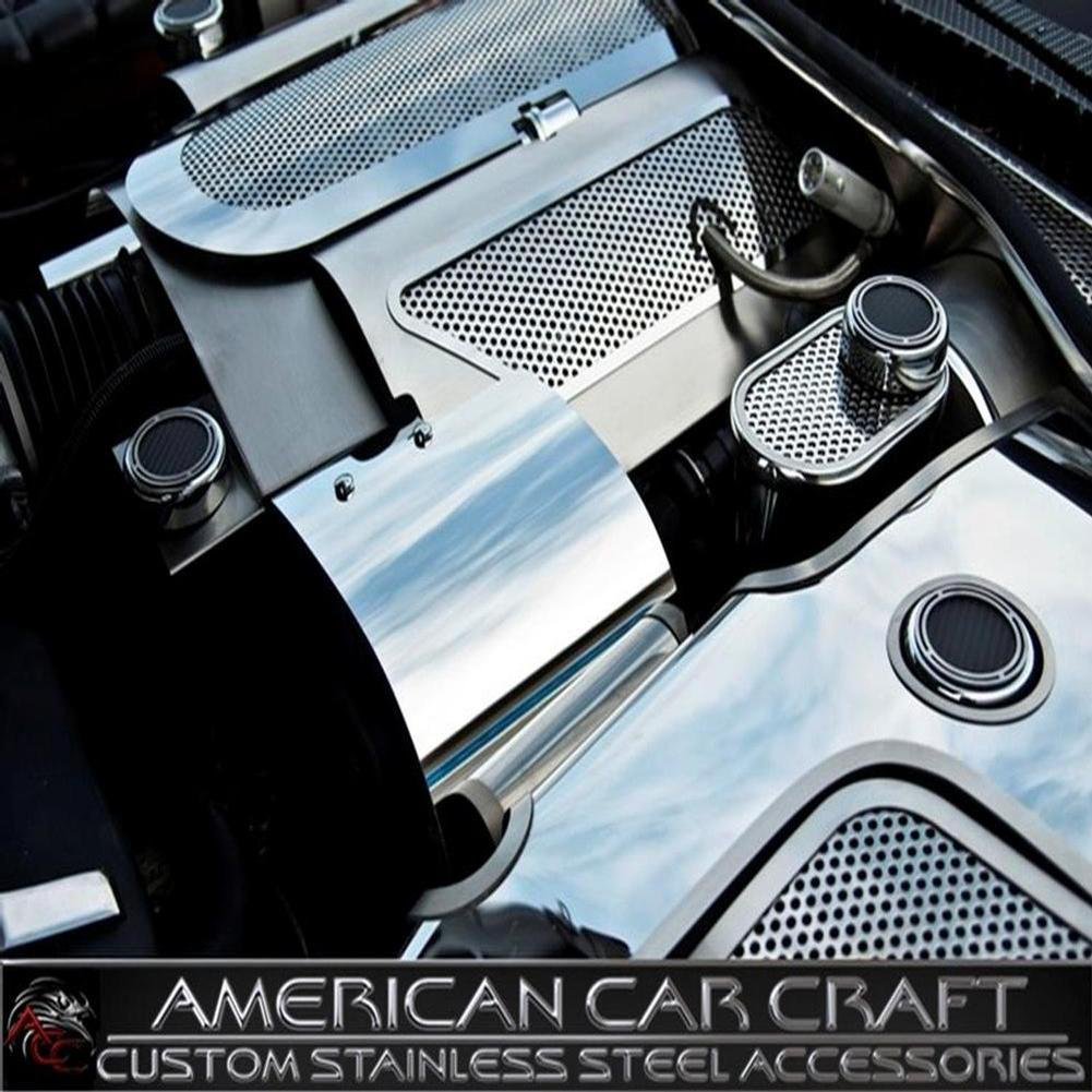 Corvette Alternator Cover - Polished Stainless Steel : 1997-2004 C5 & Z06