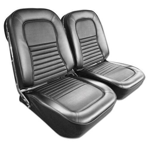 Corvette Vinyl Seat Covers. Black: 1967