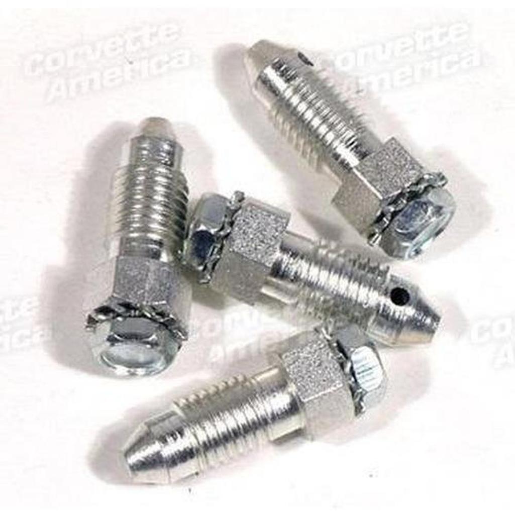 Corvette Brake Bleeder Valves. 5/16 X 24 4 Piece Set: 1953-1962