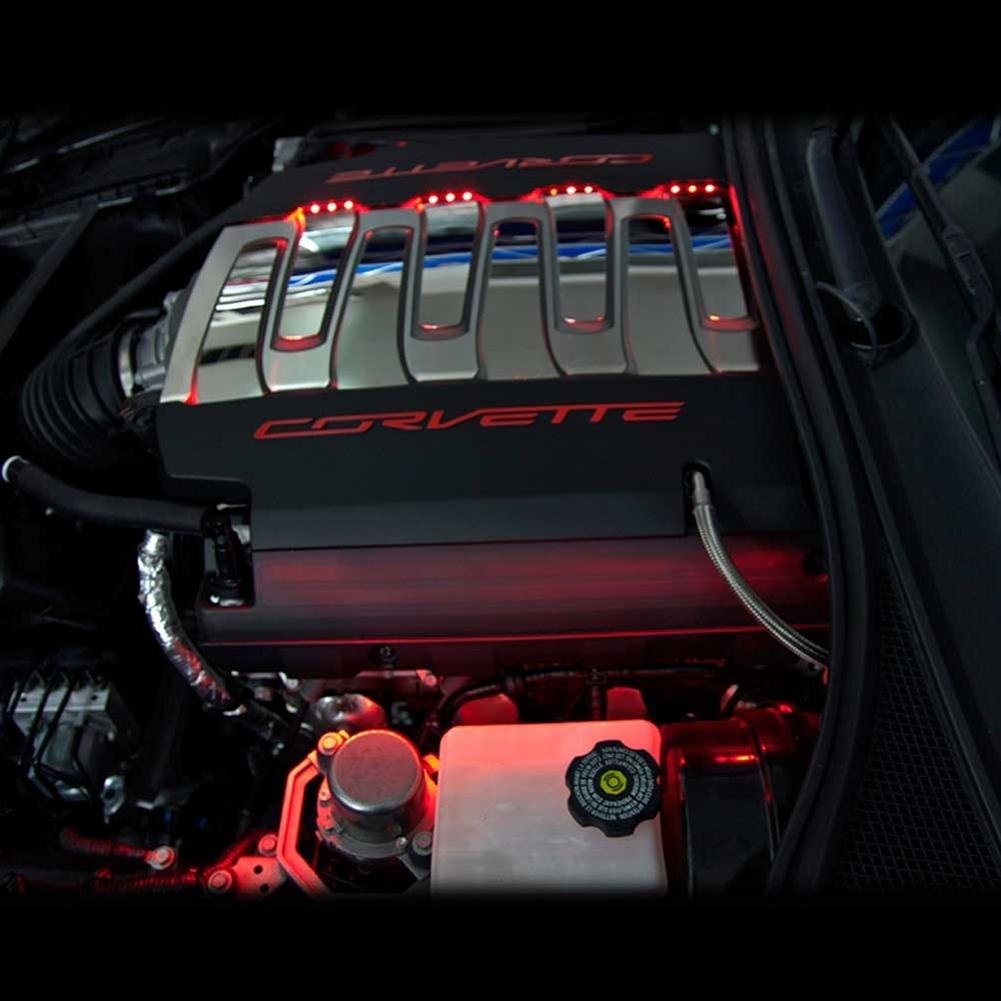 Corvette Fuel Rail LED Lighting Kit : C7 Stingray, Z51, Grand Sport (Red)