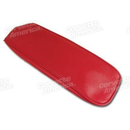 Corvette Center Armrest Cover. Red Vinyl: 1963-1964