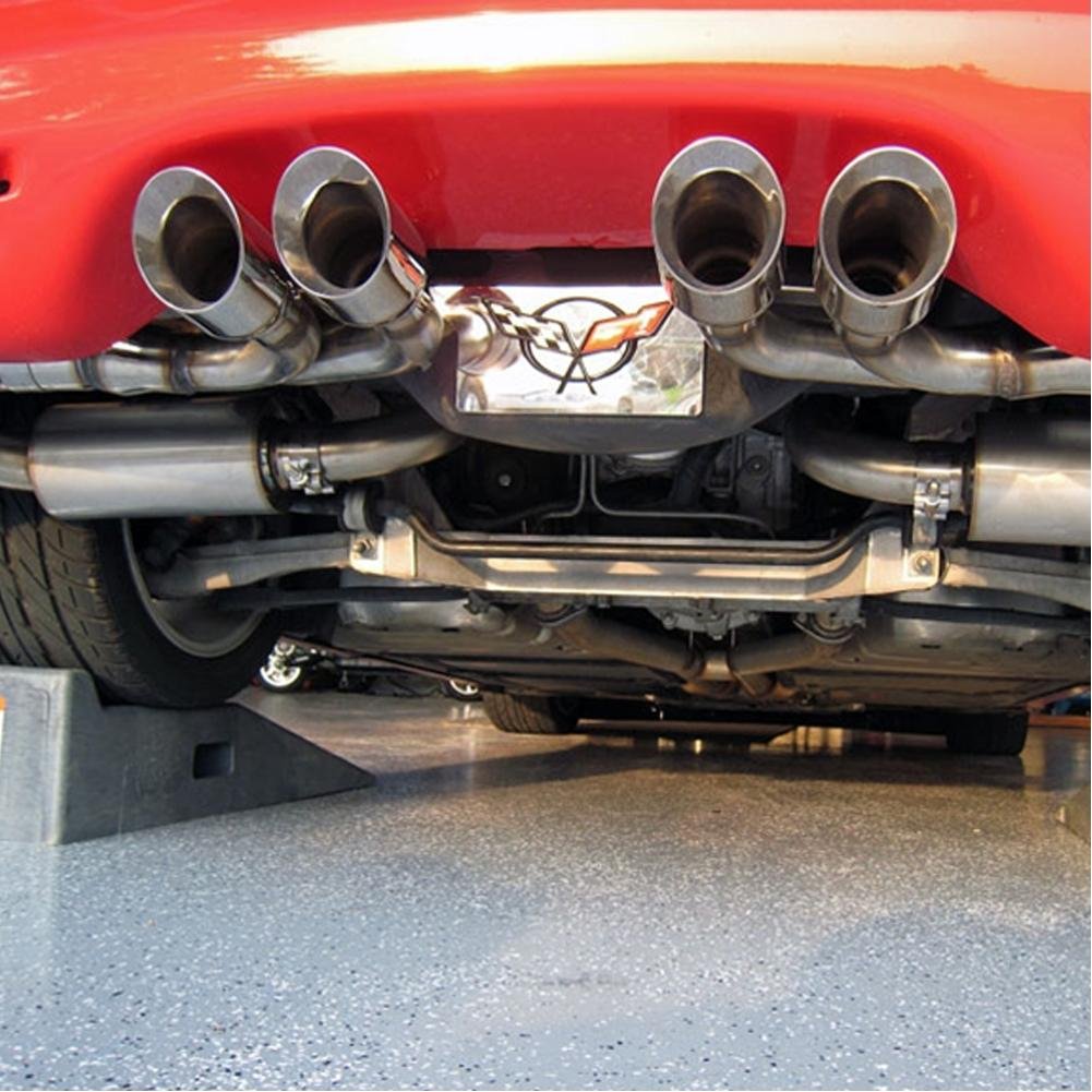 Corvette Exhaust System - Axle Back w/ Quad Round Tips : 1997-2004 C5 & Z06
