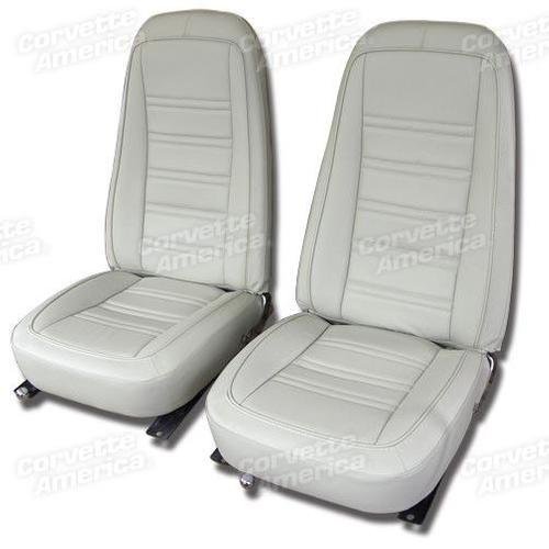Corvette Leather Seat Covers. Oyster 100%-Leather: 1978