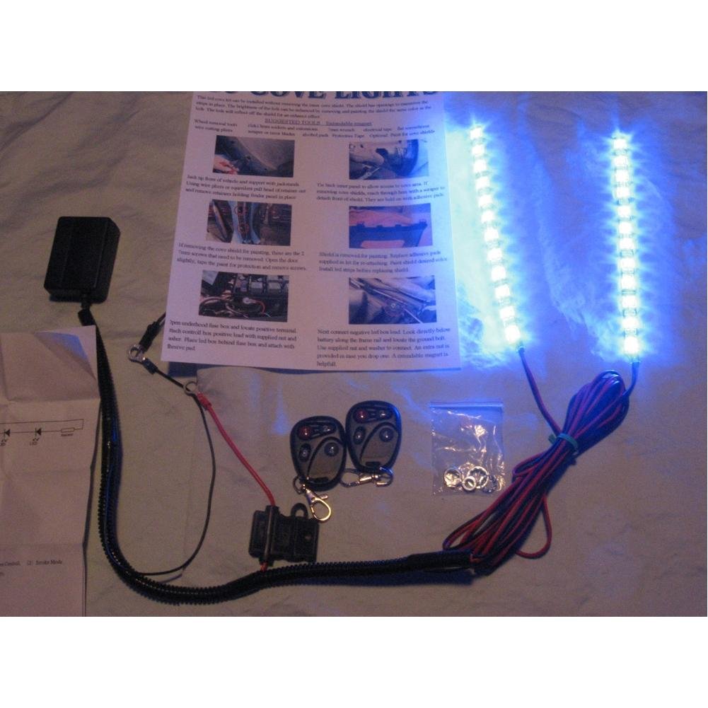 Corvette Fender Side Cove LED Lighting Kit with Standard Remote : 2005-2013 C6, Z06, ZR1