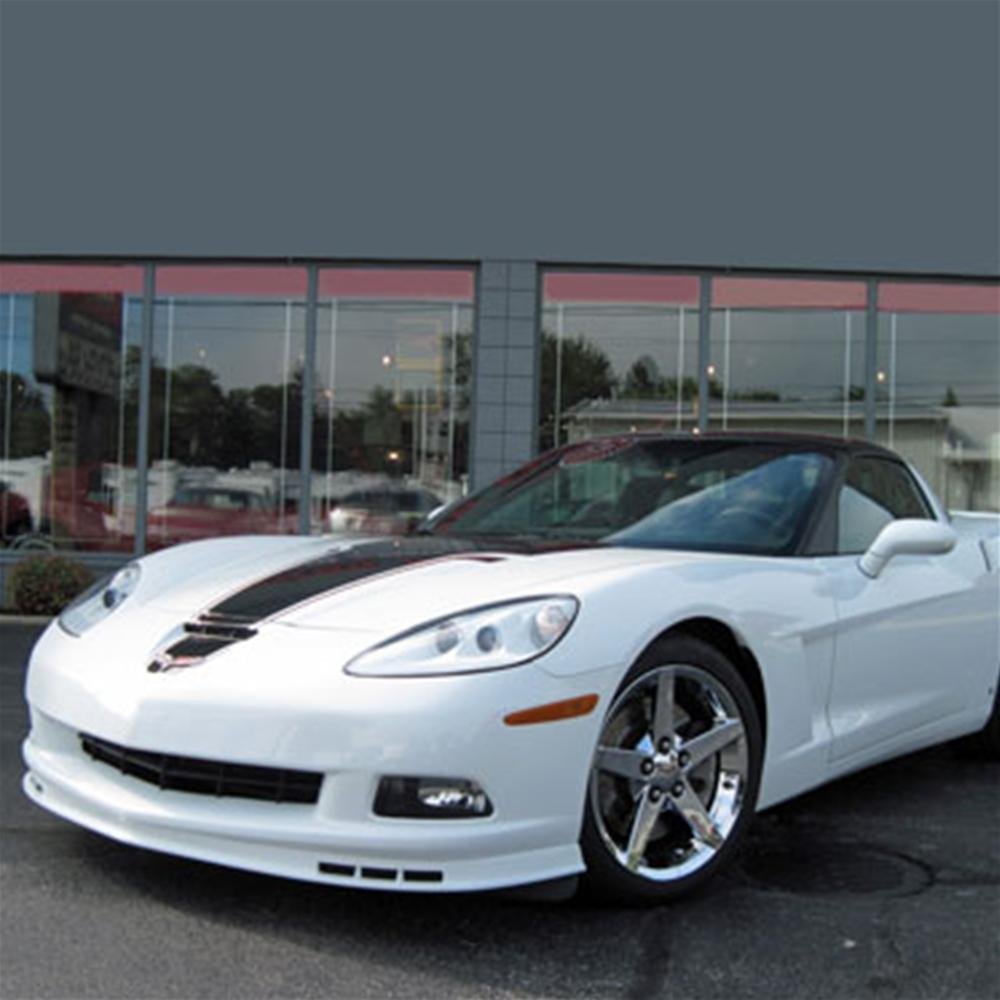 Corvette Z06 Style Front Chin Splitter with Dual Screens : 2005-2013 C6