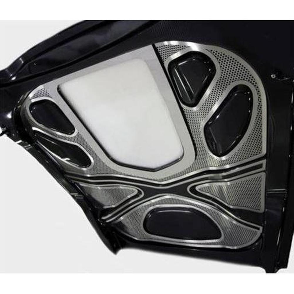 Corvette ZR1 Hood X-Frame Center Brace Cover - Polished Stainless Steel : 2009-2013 ZR1