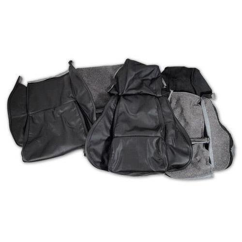 Corvette Leather Seat Covers. Black Standard: 1984-1988