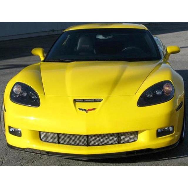 Corvette RaceMesh 4-Chamber Lower Valance Grille : 2009-2013 ZR1 only - Stainless Steel