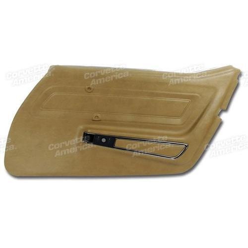 Corvette Door Panel. Medium Saddle Standard RH: 1973-1975