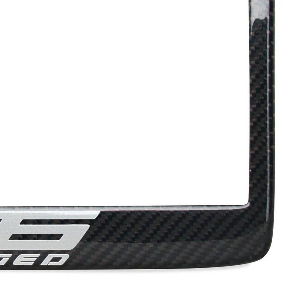 Corvette Z06 Supercharged License Plate Frame - Carbon Fiber : C7 Z06