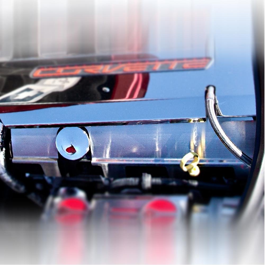 Corvette Fuel Rail Covers - Lower 2Pc - Brushed : C7 Stingray, Z51