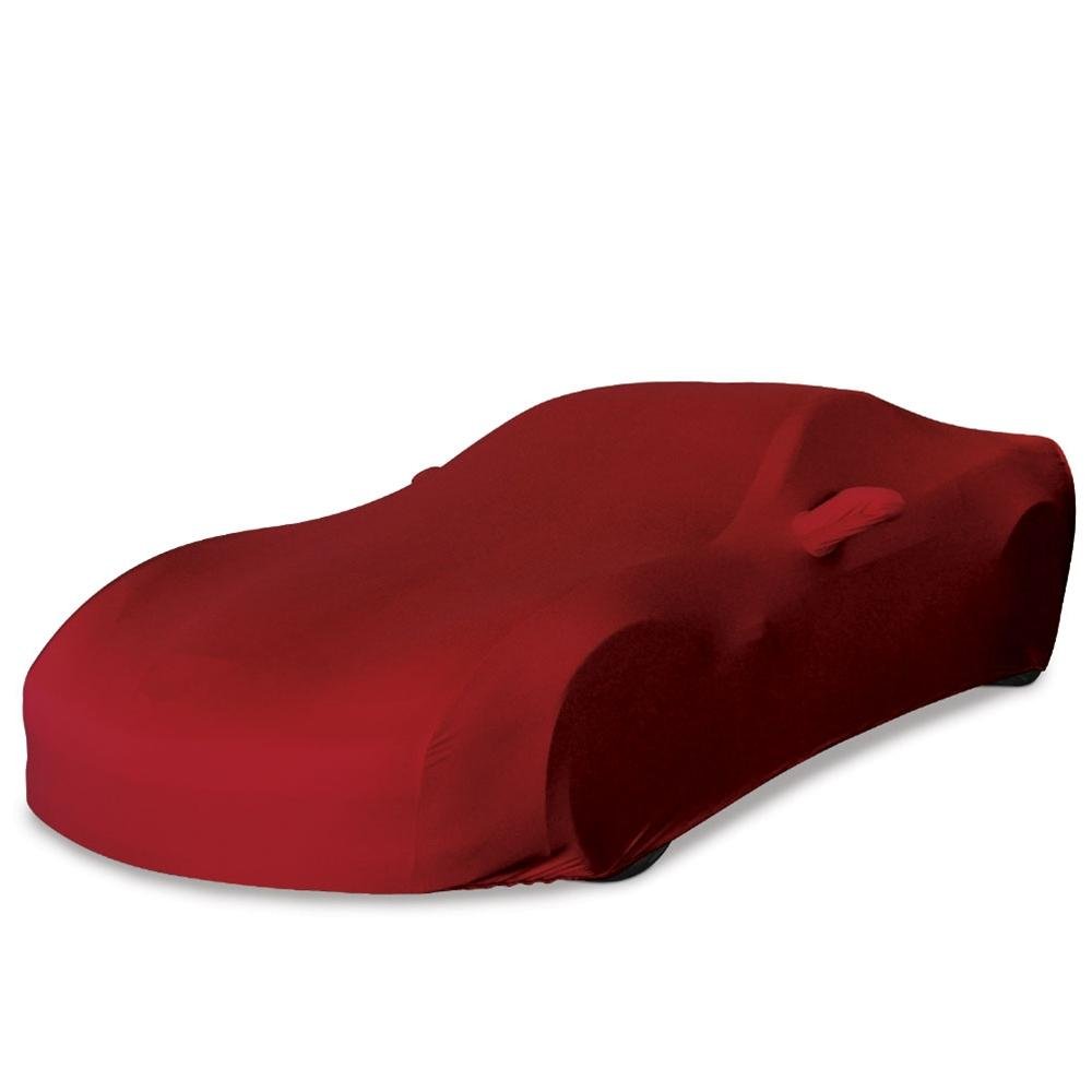 Corvette Ultraguard Stretch Satin Car Cover - Dark Red - Indoor : 2005-2013 C6, Z06, ZR1, Grand Sport