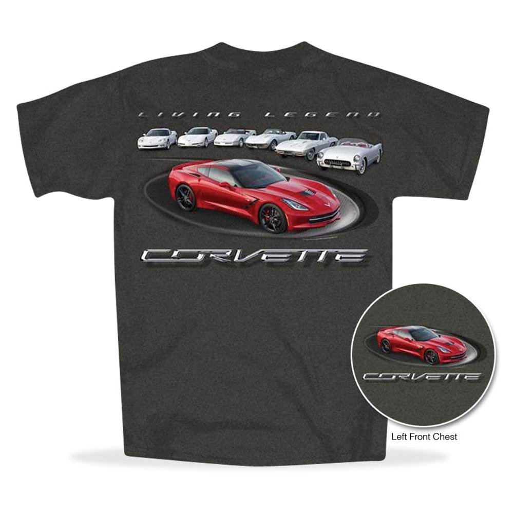 C7 Corvette - Living Legend - All Year Corvettes T-shirt : Dark Heather