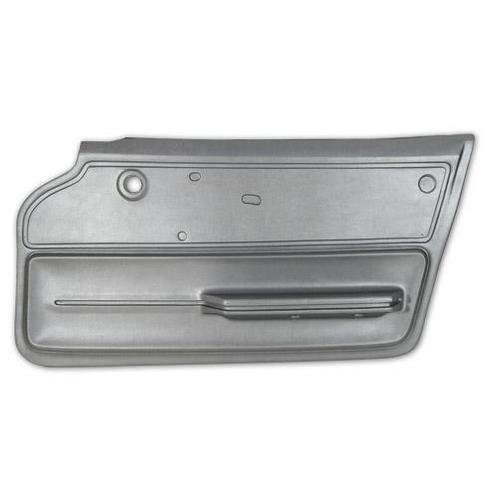 Corvette Door Panel. Silver Coupe With Felt RH: 1965-1966
