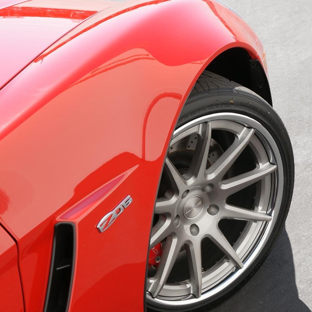Corvette Custom Wheels - WCC 633 3 Pc. Forged Series (Set): Smoke Face with Chrome Lip