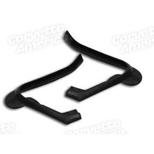 Corvette Weatherstrip. Door Drip Moldings - Import: 1963-1967