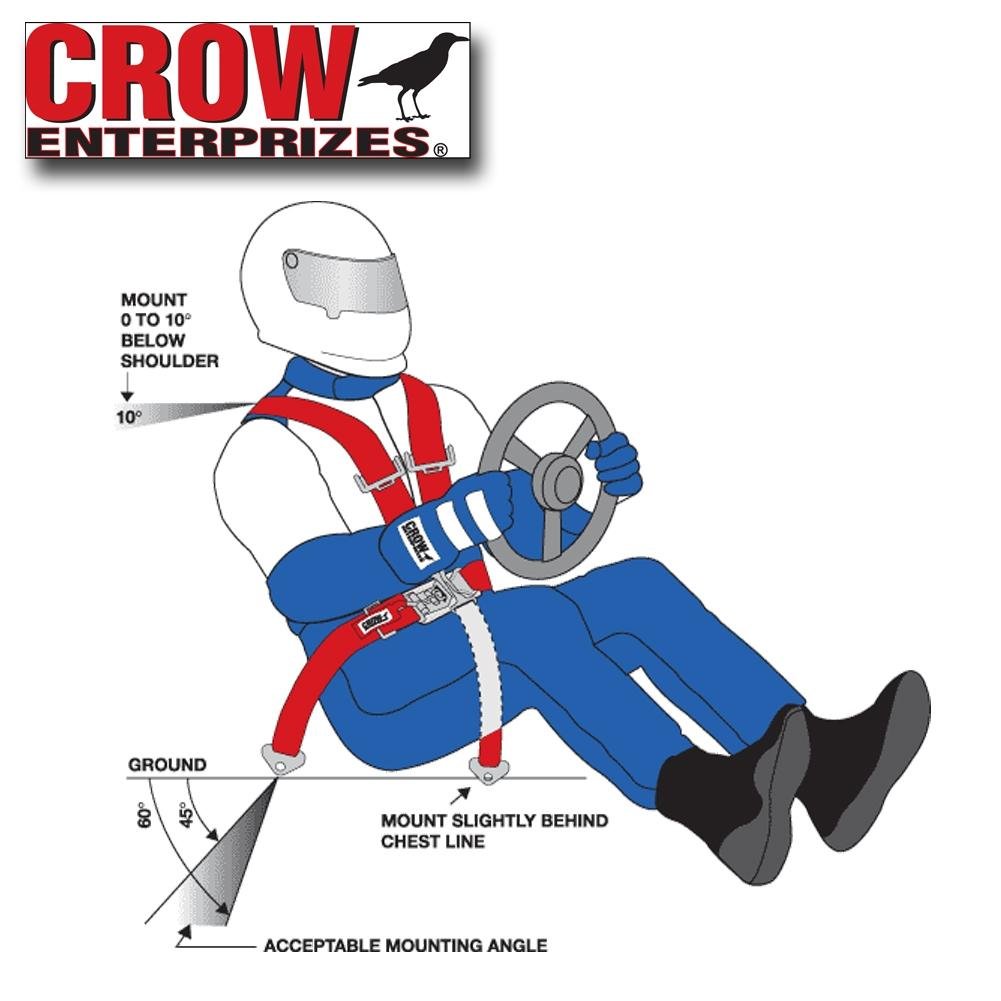 Corvette Racing Harness : Crow Enterprizes 50" - Black