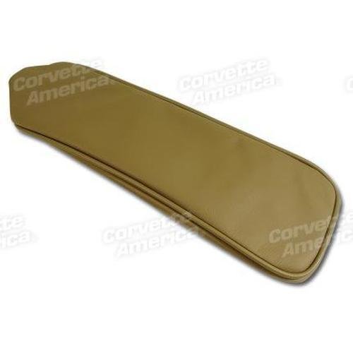 Corvette Center Armrest Cover. Saddle Leather: 1965-1966