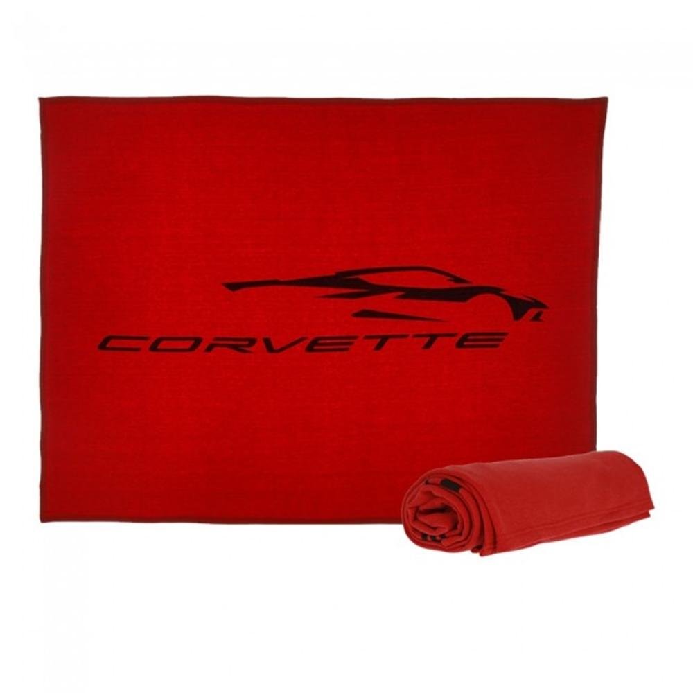 Next Generation Corvette Throw Blanket : Red