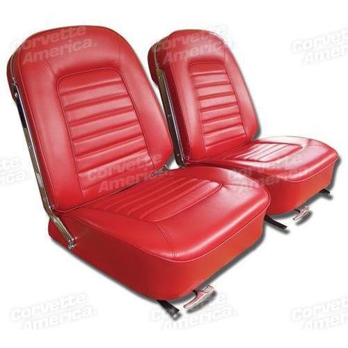 Corvette Vinyl Seat Covers. Red: 1966