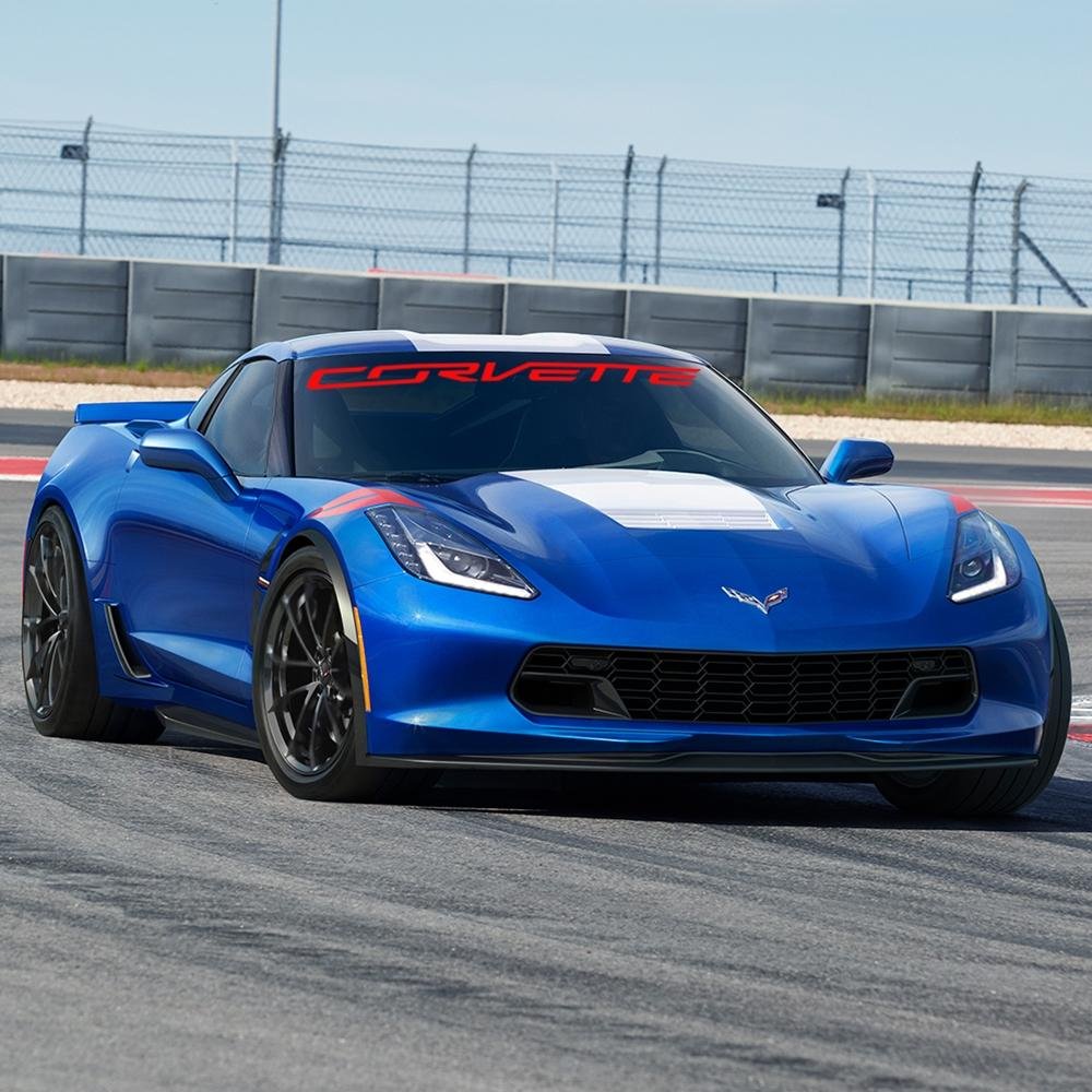 Corvette Script Windshield Decal Kit : C7 Stingray, Z51, Z06, Grand Sport, ZR1
