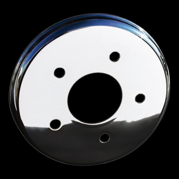Corvette Brake Rotor Hub Covers - Chrome (Set) : 1997-2004 C5 & Z06