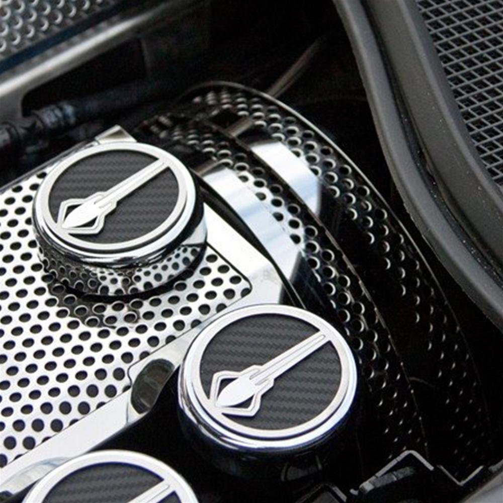 Corvette Perforated Brake Booster Covers Brushed or Polished - Stainless Steel : C7 Stingray, Z51, Z06, Grand Sport, ZR1