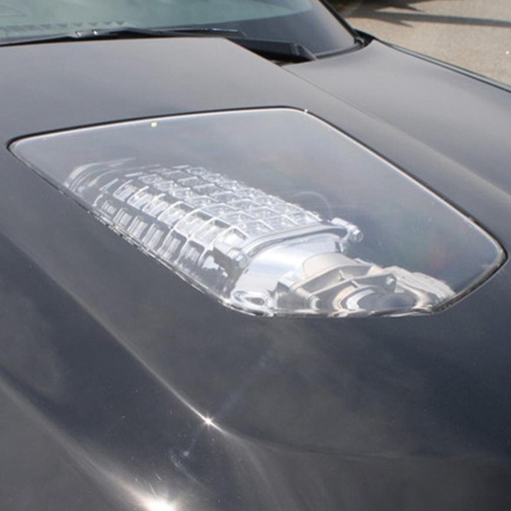 Corvette ZR1 Hood Replica Polycarbonate Window Insert only : 2005-2013 C6, Z06, ZR1 & Grand Sport