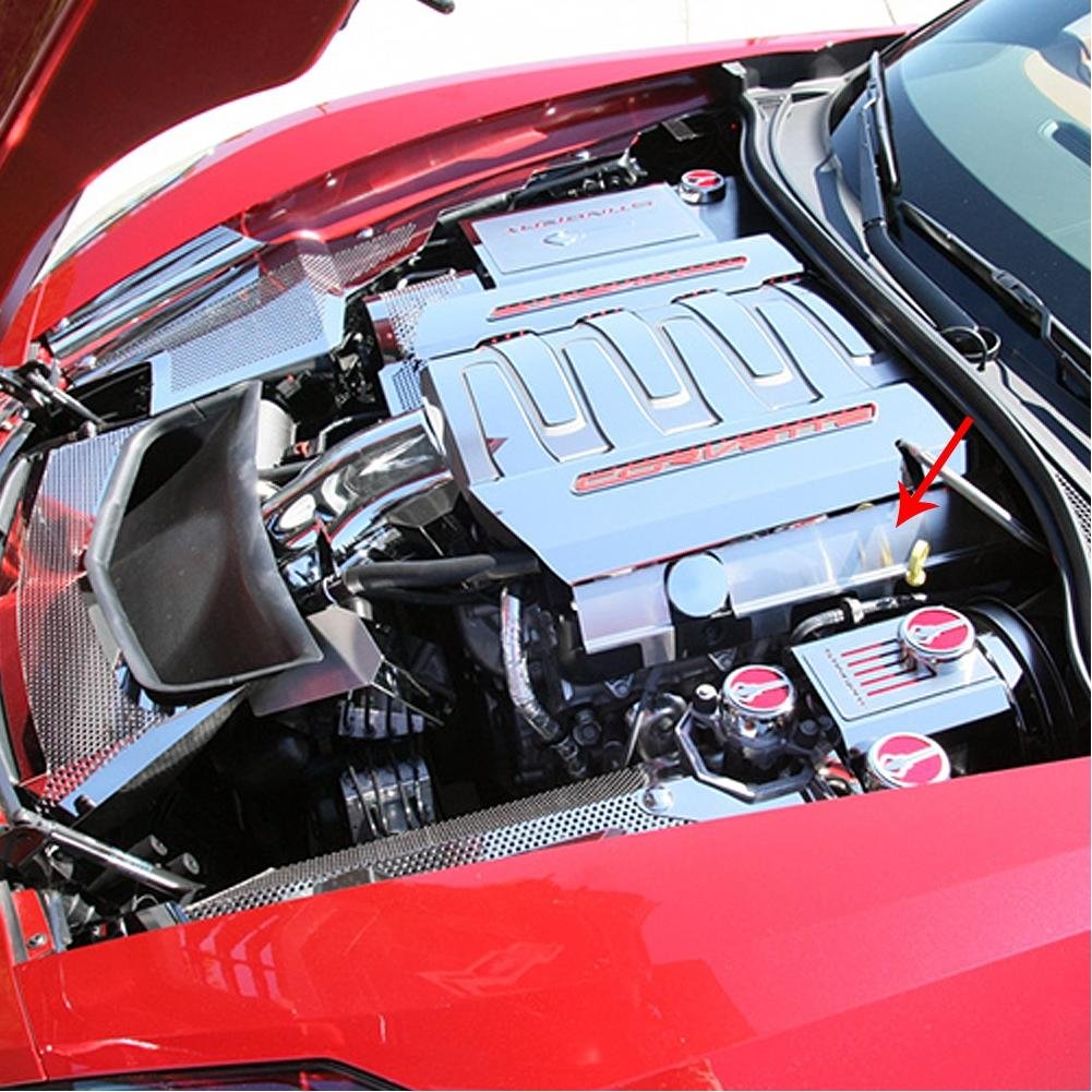 Corvette Fuel Rail Covers - Lower 2Pc - Brushed : C7 Stingray, Z51