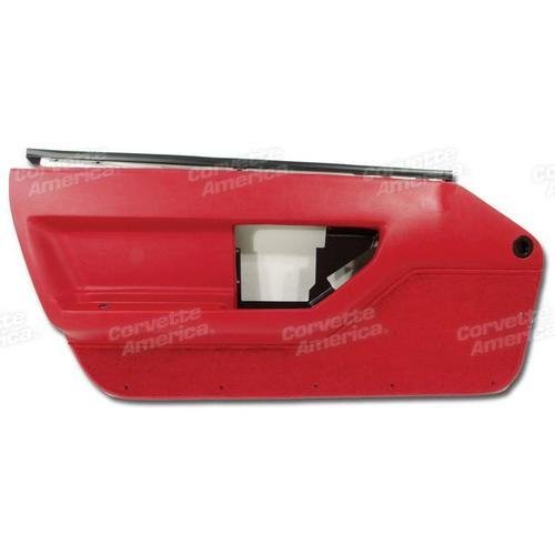 Corvette Door Panel. Red LH: 1986-1989