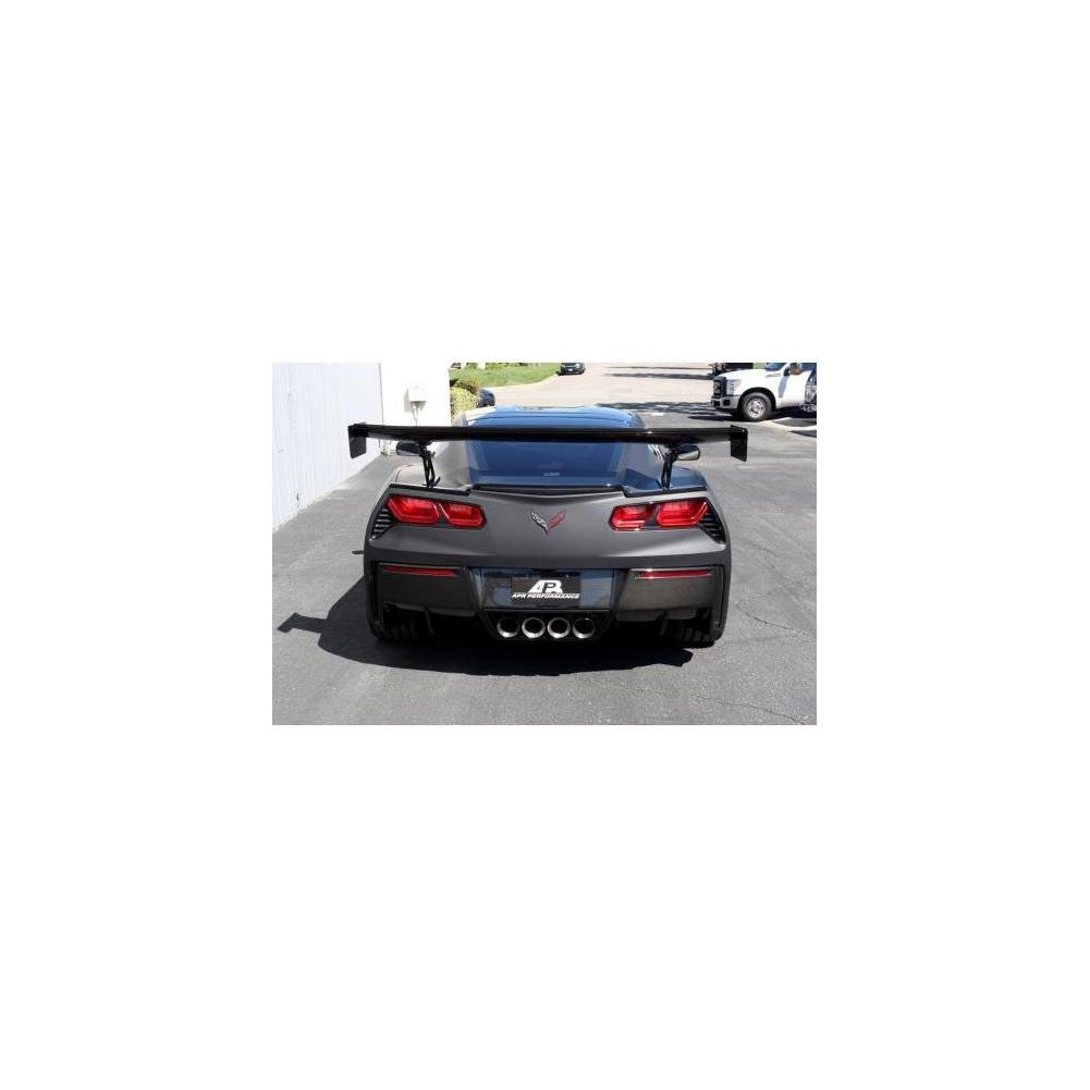 Corvette GTC-500 Adjustable Wing w/Spoiler Delete - Carbon Fiber - Coupe : C7 Stingray, Z51, Z06, Grand Sport