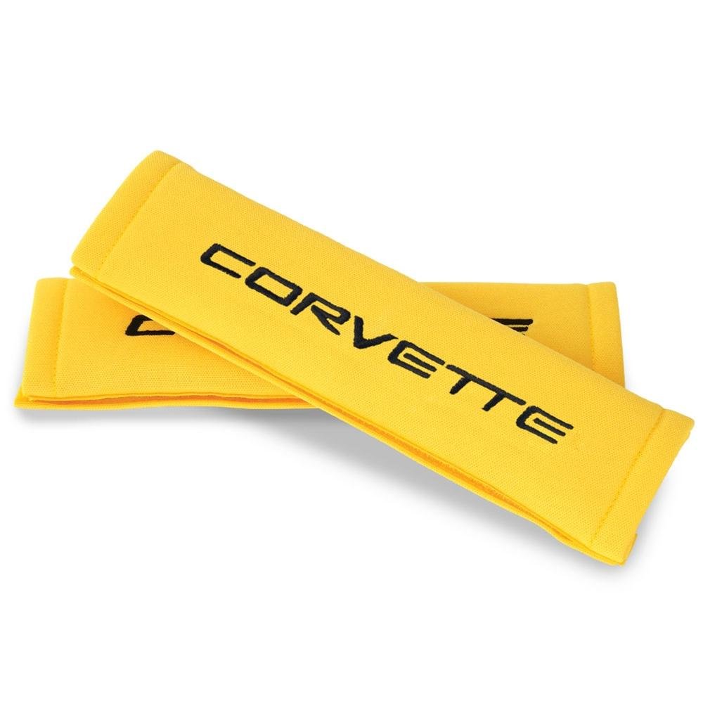 Corvette Seatbelt Harness Pad - Yellow : 1997-2004 C5