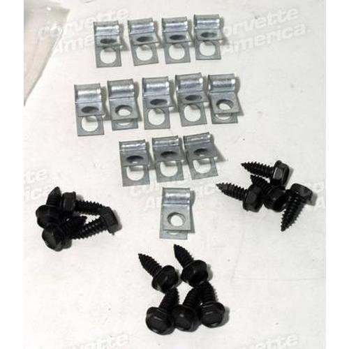 Corvette Brake Line CLips - 26 Piece Set: 1970